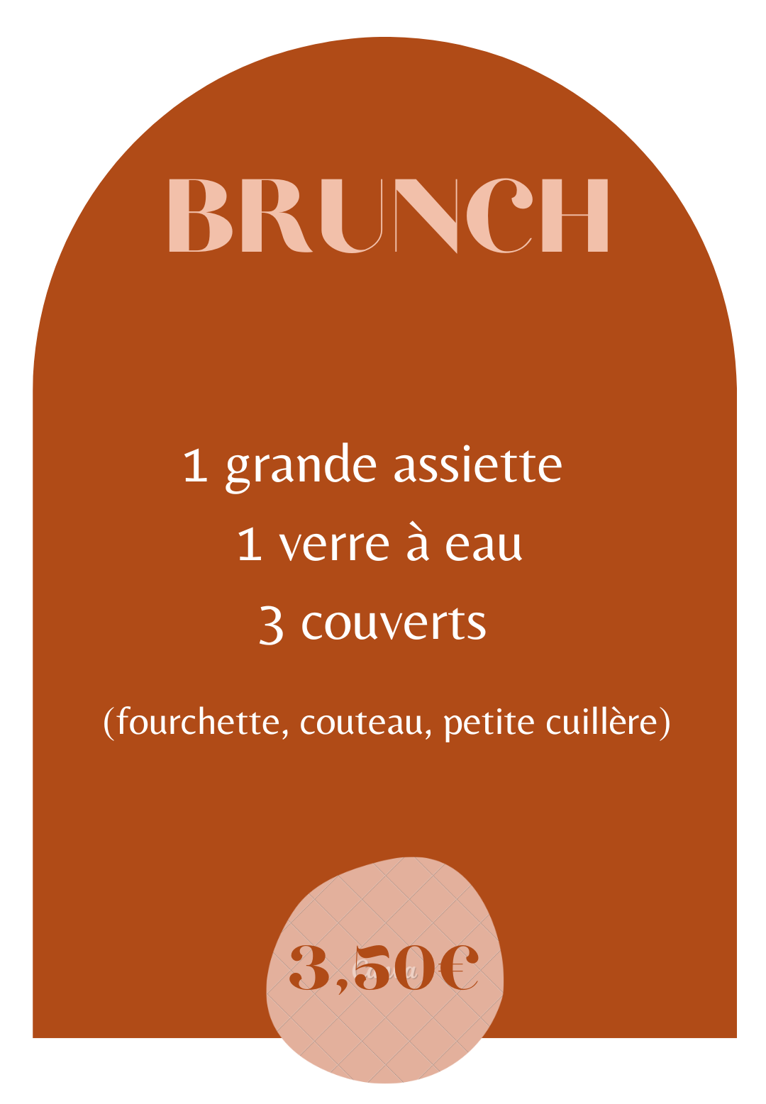 Formule brunch location vaisselle