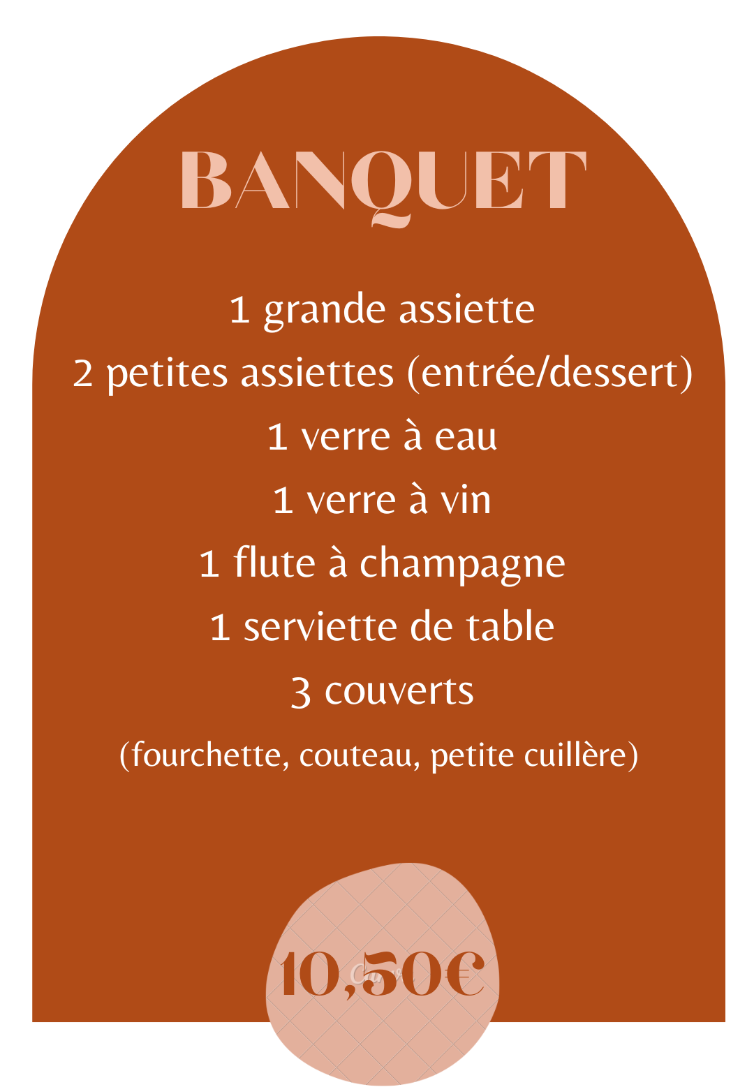 formule banquet location vaisselle ancienn